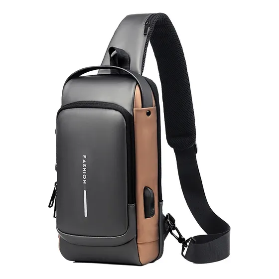 Morral Anti-robo Con Clave Bolso De Hombro Multi Bolsillo