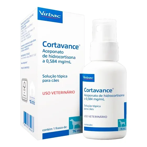 Spray Anti-inflamatório Para Cães Cortavance 76ml - Virbac