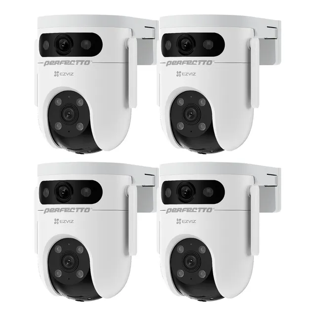 Kit Camara Seguridad X4 Doble Lente Exter Wifi 5mp Ezviz H9c