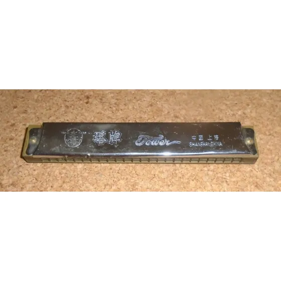 Gaita De Boca Diatônica Antiga China Anos 90 Marca Tower