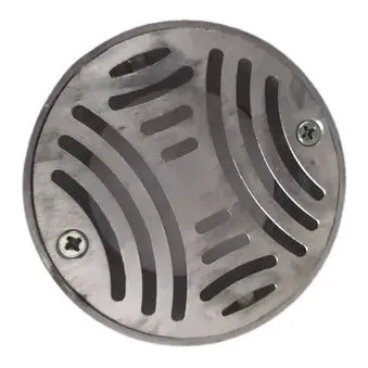 Centro Piso Con Rejilla  2 Pulgadas  Aluminio 