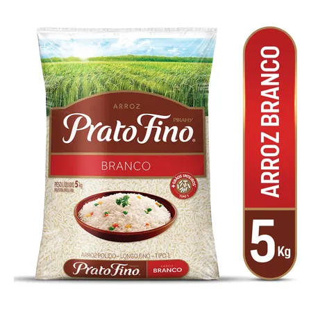 Arroz Prato Fino  Branco 5 Kg (tipo 1)