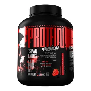 Protein Fusion Whey Isolate 1,8kg - Espartanos Nutrition Sabor Morango Protein Fusion Whey Isolate 1,8kg - Espartanos Nutrition Sabor Morango