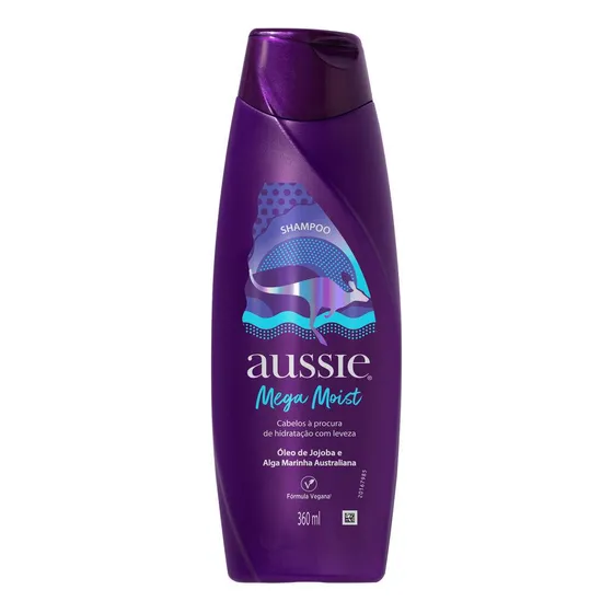 Shampoo Mega Moist 360ml Aussie