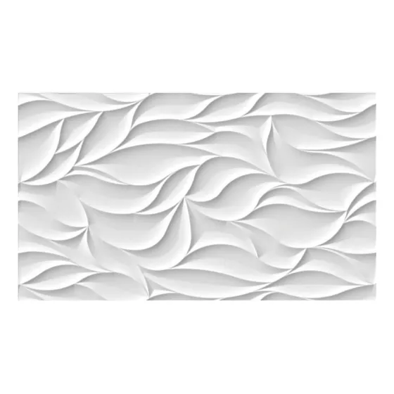 Ceramica 60x30 Relieve Lineas Baño Cocina Blanco 1.44m2