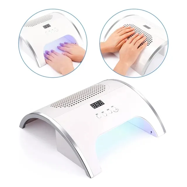 Lampara De Uñas Uv Led Con Estrator De Polvo De 88 W Blanca