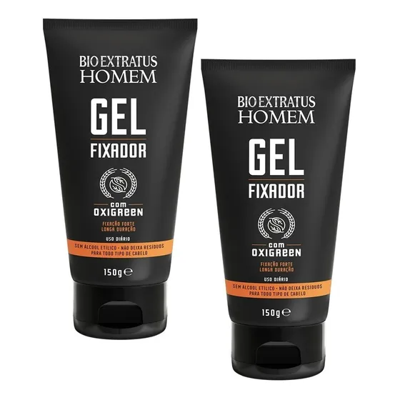 Kit Homem Bio Extratus 2x Gel Finalizador - Fixação Forte