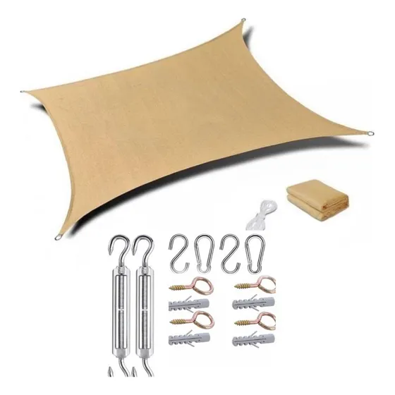 Toldo Vela Rectangular 4x2 Beige