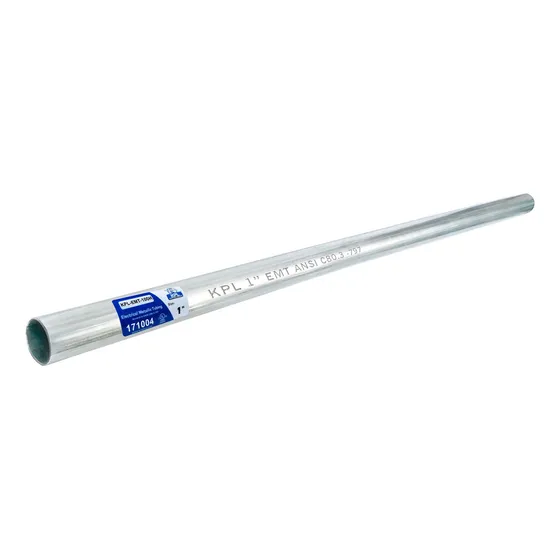 Tubo Conduit Acero Galvanizado Emt 1  (1.45 Mm) X 3mts Kpl