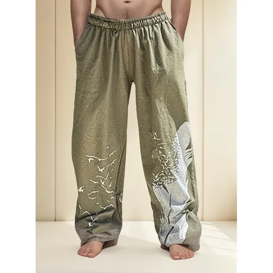 Pantalón Hombre Mujer Babucha Bambula Yoga Taichi Jogger