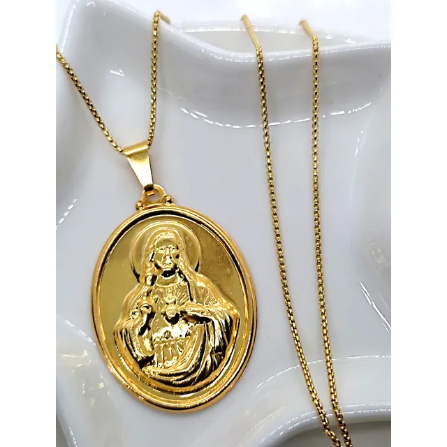 Cadenas Con Dijes Imágenes Religiosas