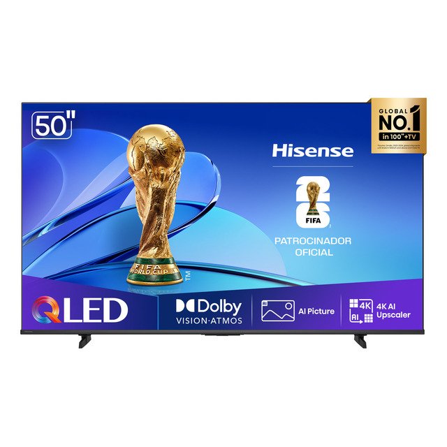 Hisense Smart Tv 4k 50 Polegadas 50q6qv Qled Com Dolby Vision, Hdr10+, HLG, Filmmaker Mod... Hisense Smart Tv 4k 50 Polegadas 50q6qv Qled Com Dolby Vision, Hdr10+, HLG, Filmmaker Mod...