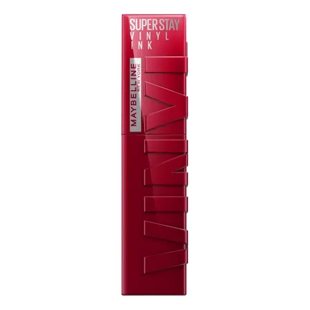 Batom Líquido, Longa Duração, Acabamento Vinil Espelhado E Efeito Gloss, Brilho Instantâneo, Conforto Para Os Lábios, Fórmula Vegana, Cor Royal, Superstay Vinyl Ink Maybelline Ny 4,2ml Royal 55