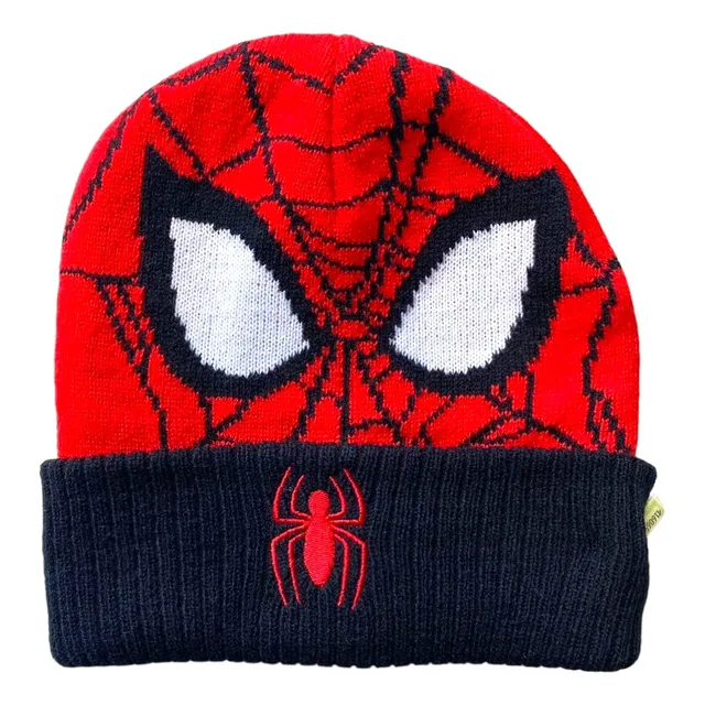 Gorro Niños Teens Spiderman Cara Pompon Original Marvel