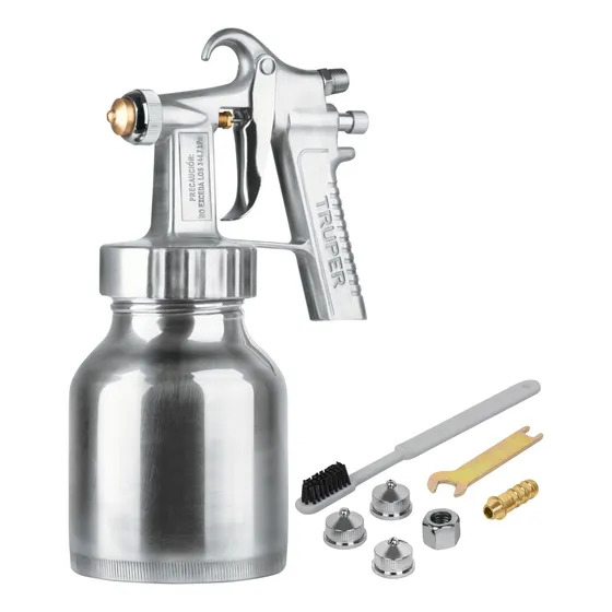 Pistola Para Pintar Baja Presión Fino Acabado Entrada Sup