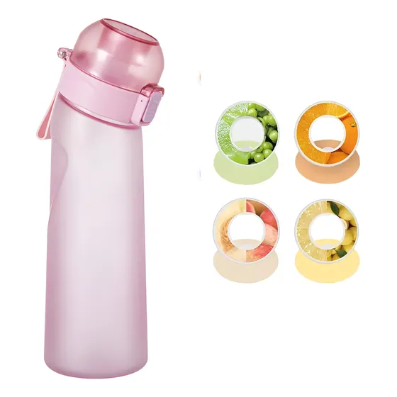 Botella De Agua Air Up Con 4 Cápsulas De Sabores 650ml