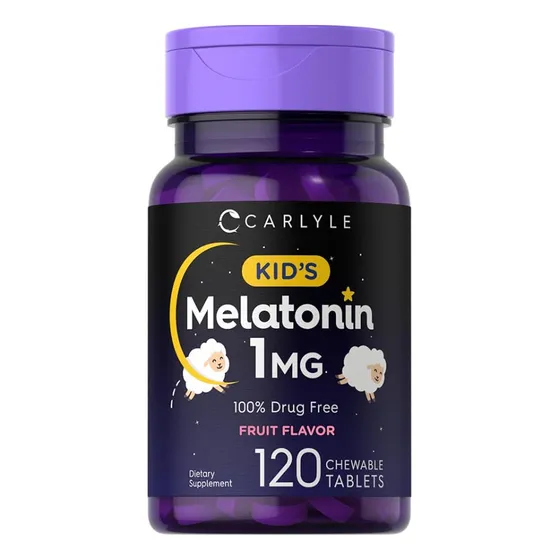 Melatonina Kids 1mg 120 Tabletas Masticables Carlyle