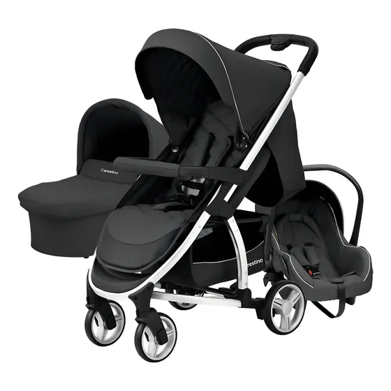 Coche Carestino London Negro 3 en 1 | Cuotas sin interés