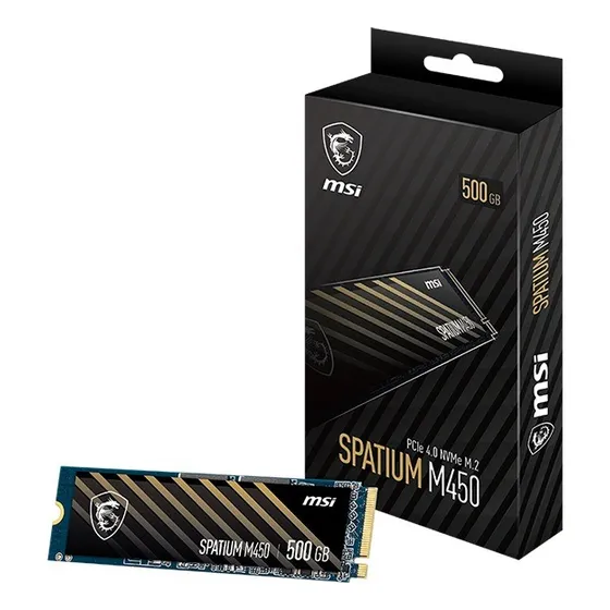 Disco Solido M.2 500gb Msi Spatium M450 Pcie 4.0 Nvme