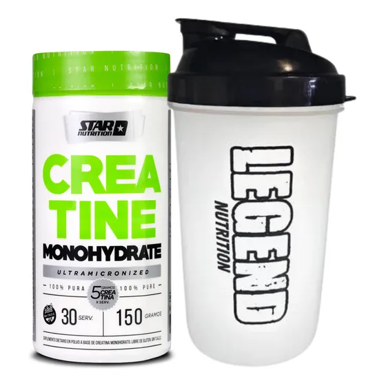 Suplemento en Polvo Creatina 150 G Star Nutrition Vaso Legend