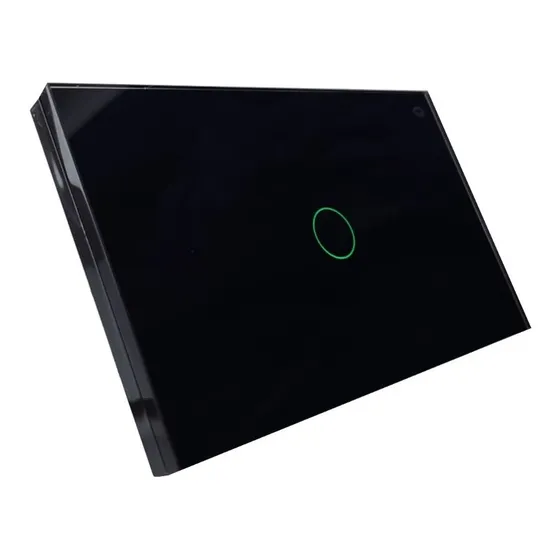 Interruptor Sencillo Smart Negro Cristal Wifi Alexa Google Corriente Nominal 5 A Voltaje Nominal 125v