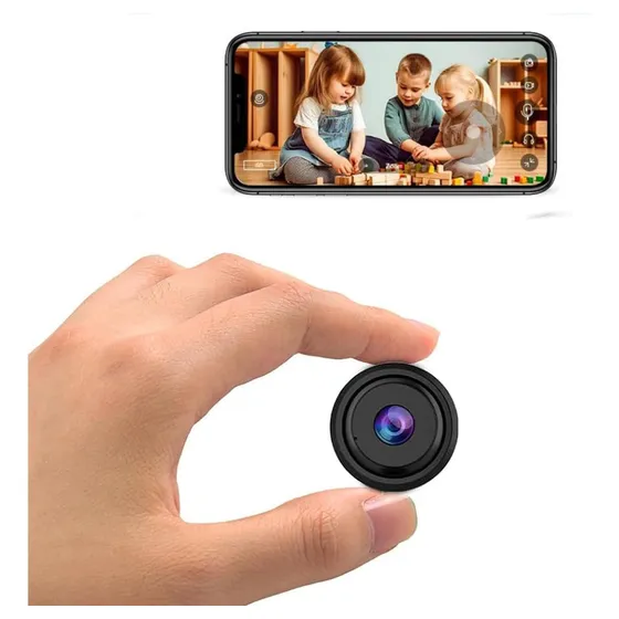 Cámara Espía Wifi 1080p Hd Full 3mp Cámaras De Seguridad Color Negro