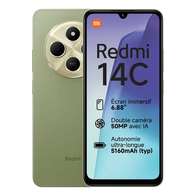 Smartphone Xiomi Redmi 14c 6/128gb Dual Sim Verde