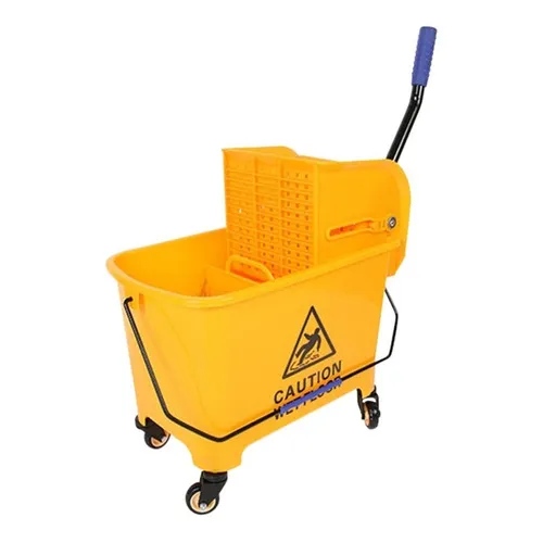 Cubeta De Carrito Con Exprimidor 20 Litros Diferente Colores Color Amarillo
