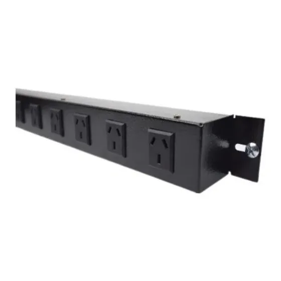 Canal De Tensión Zapatilla 5 Tomas Sin Térmica P/ Rack 19