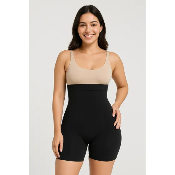  Cinta Modeladora Shorts Alta Compressão Shaper 4 Barbatana