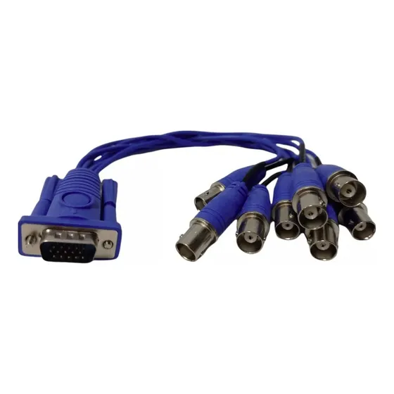 Cabo Vga  X 8 Pinos Bnc Cameras Cftv