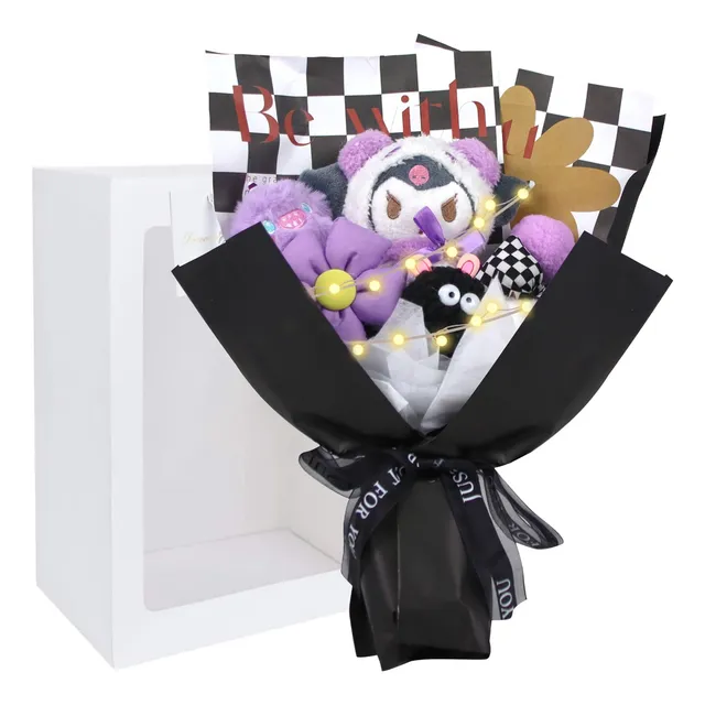 Ramo De Peluches Kuromi Sanrio Bouquet Kawaii Regalos