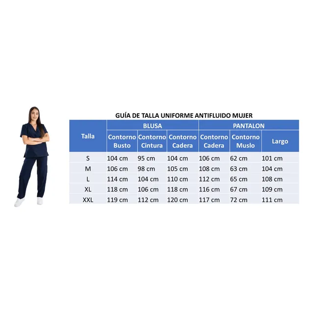 Uniforme Enfermeria Estetica Antifluido Scrub 