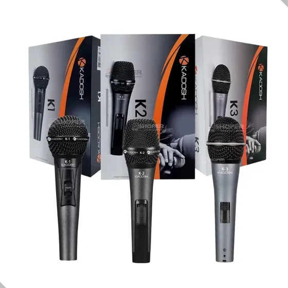 Microfone De Mão Dinamico Kadosh K1, K2 Ou K3 Para Escolher