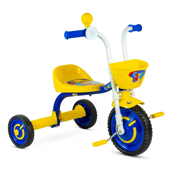 Triciclo Infantil Con Canasto Y Bocina