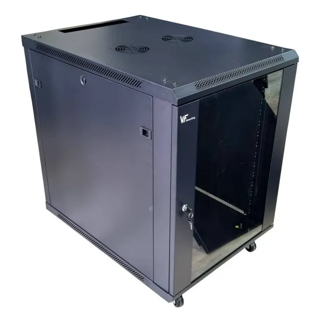 Rack 15u Negro Fijo 600x800 Piso/pared Inc Pdu Tor Ruedas