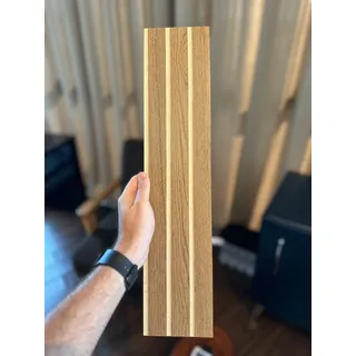 40 Placas Adesivas Painel Madeira Mdf Ripada Montável 50x11