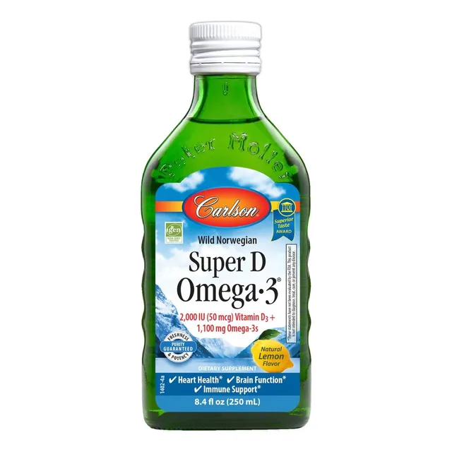 Super Vitamina D3 Con Omega-3 Carlson 250 Ml