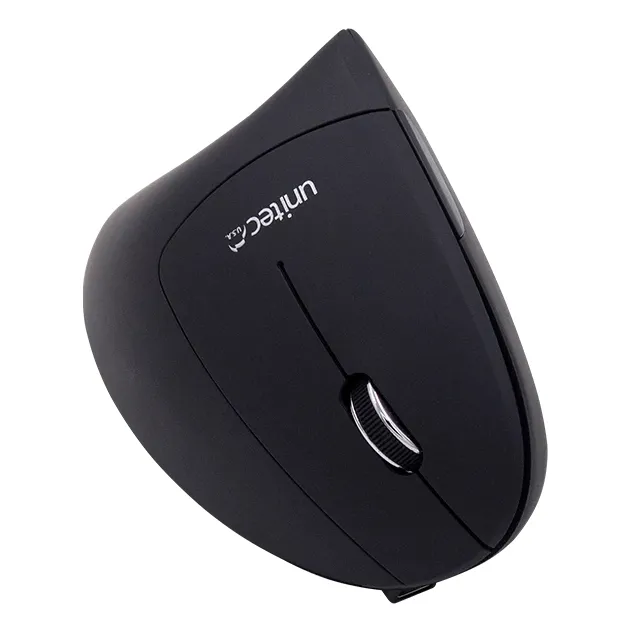 Mouse Ergonómico Vertical Unitec V886 Inalámbrico, 6 Botones Color Negro