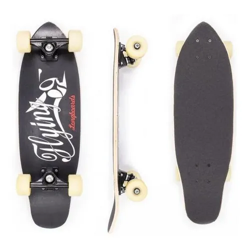 Skate Mini Cruiser Flying Montado Logo Black 6.9