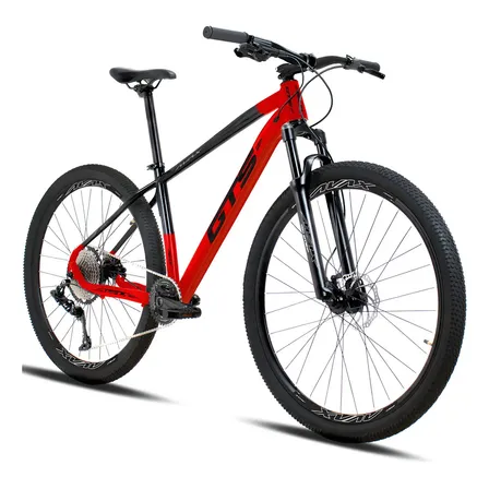 Mountain Bike GTS Avax 29 Alumínio 12 Velocidades Freio Hidráulico Quadro 17 Preto/Vermelho