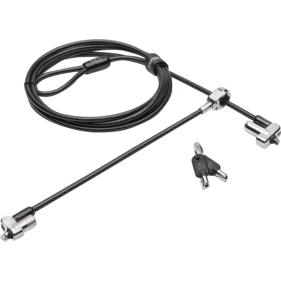 Seguro De Laptop Kensington N17 Con Llave Cabeza Dual 6 Ft.