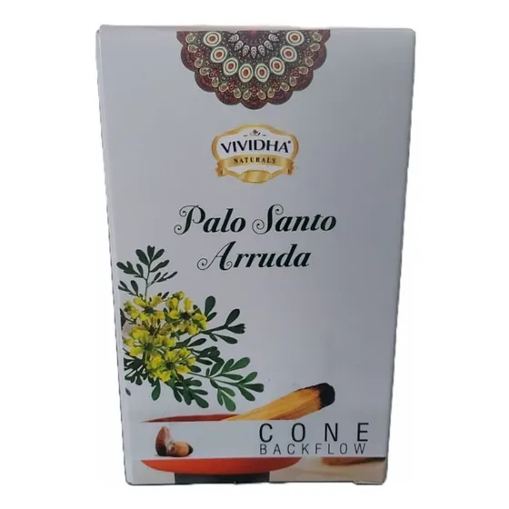Sahumerios Conos Cascada De Humo Vividha India Fragancia Palo Santo Arruda
