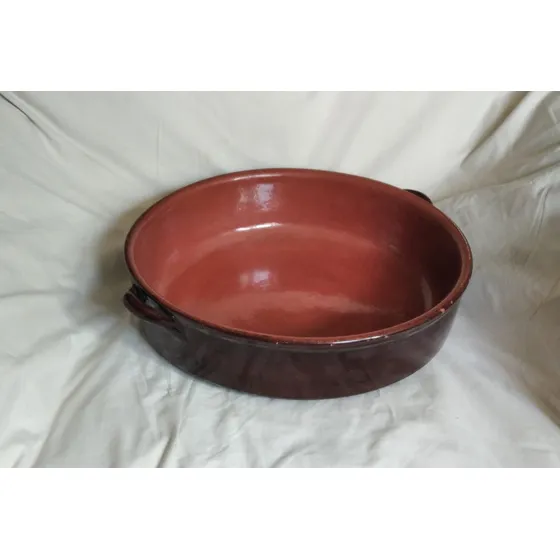 Cazuela Olla De Barro Grande 42cm Diametro