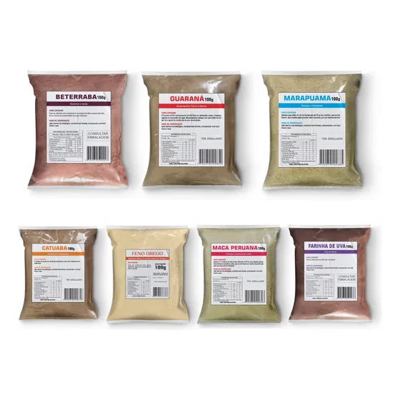 Uva+ Maca+ Feno+ Marapuama+ Catuaba+ Guaraná+ Beterraba 100g