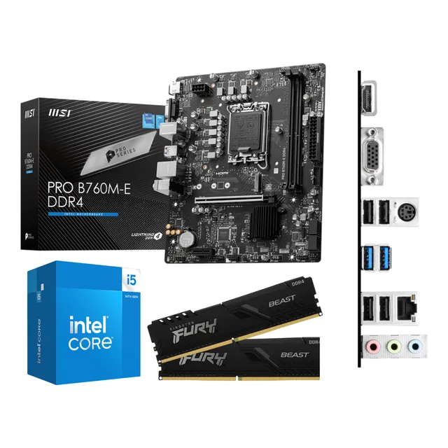 Kit Actualizacion Intel Core I5 14va, Mb B760, Ram 16gb Ddr4