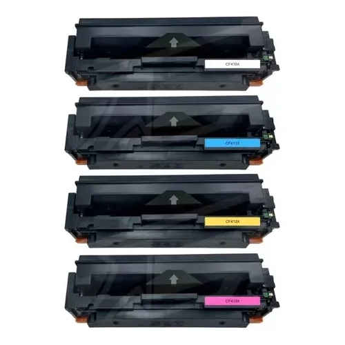 Juego 4 Tonos Toner Cf410x 411x 412x 413x Hp M452 M477 M377
