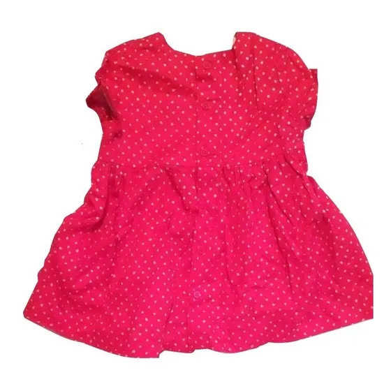 Epk - Vestido Rojo Estampado Pepas, 12m / 00115.         