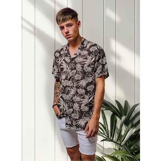 Camisa Hombre Alabahama Fibrana Acres De Diamante
