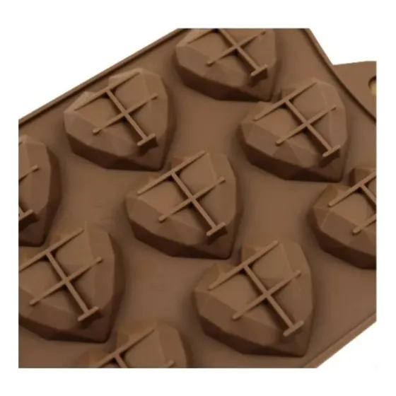 Molde De Silicón Mini Corazón Lapidado